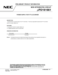 Datasheet UPD161661 производства NEC