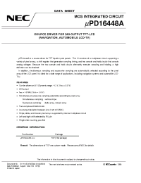 Datasheet UPD16448A manufacturer NEC