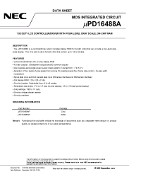 Datasheet UPD16488A manufacturer NEC