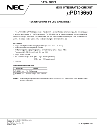 Datasheet UPD16650N manufacturer NEC