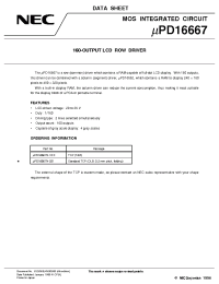 Datasheet UPD16667N производства NEC