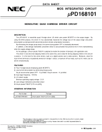 Datasheet UPD168101MA-6A5 manufacturer NEC