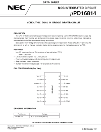 Datasheet UPD16814GS manufacturer NEC