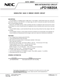 Datasheet UPD16835A производства NEC