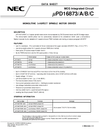Datasheet UPD16873 manufacturer NEC
