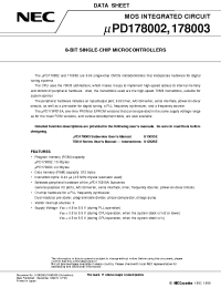 Datasheet UPD178002 производства NEC