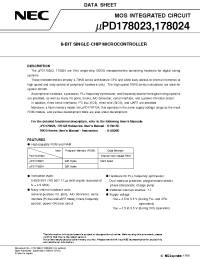 Datasheet UPD178023 manufacturer NEC