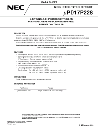 Datasheet UPD17P228MC-5A4 manufacturer NEC