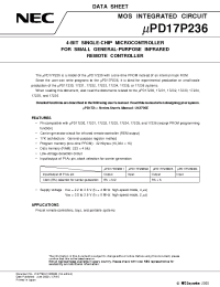 Datasheet UPD17P236M1 manufacturer NEC