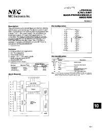 Datasheet UPD2364A-1 manufacturer NEC