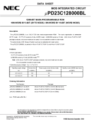 Datasheet UPD23C128000BLGY-xxx-MJH manufacturer NEC