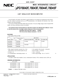 Datasheet UPD23C16000LW manufacturer NEC