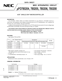 Datasheet UPD23C16000W manufacturer NEC