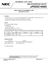 Datasheet uPD23C16303 manufacturer NEC