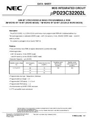 Datasheet uPD23C32202L manufacturer NEC