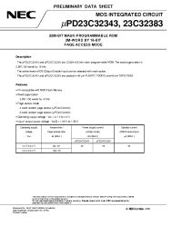 Datasheet uPD23C32383 manufacturer NEC