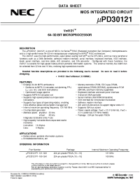 Datasheet UPD30121F1-168-GA1 manufacturer NEC