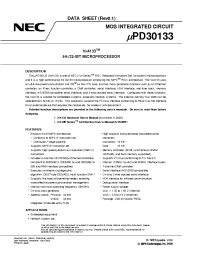 Datasheet uPD30133F1 производства NEC