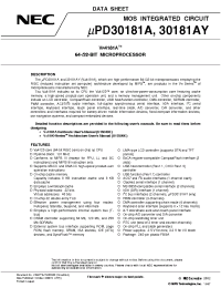 Datasheet UPD30181AY manufacturer NEC