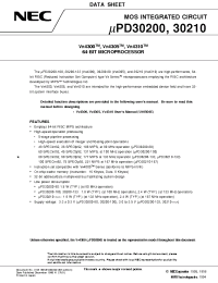 Datasheet UPD30200 manufacturer NEC