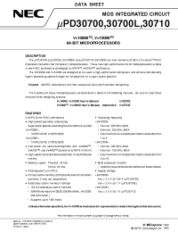 Datasheet uPD30700-250 manufacturer NEC