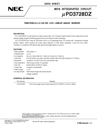 Datasheet UPD3728DZ manufacturer NEC