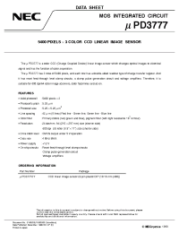 Datasheet UPD3777CY manufacturer NEC