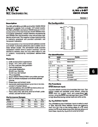 Datasheet UPD4168C-12 manufacturer NEC