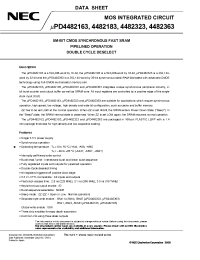 Datasheet UPD4482163GF-A50Y manufacturer NEC