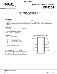 Datasheet UPD4704C manufacturer NEC