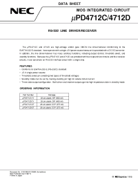 Datasheet UPD4712CCY manufacturer NEC