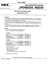 Datasheet UPD482234G5-xxx manufacturer NEC
