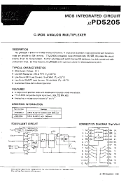 Datasheet UPD5205 manufacturer NEC
