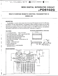 Datasheet UPD6102G manufacturer NEC