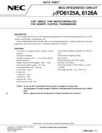 Datasheet UPD6125ACA manufacturer NEC