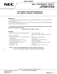 Datasheet UPD61P24CS manufacturer NEC