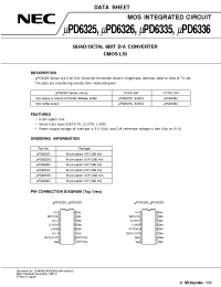 Datasheet UPD6325C manufacturer NEC