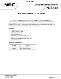 Datasheet UPD6345C manufacturer NEC