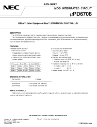 Datasheet UPD6708 manufacturer NEC