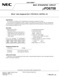 Datasheet UPD6708CX manufacturer NEC