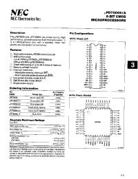 Datasheet UPD70008 manufacturer NEC