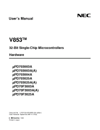 Datasheet uPD703003A-25/33 manufacturer NEC