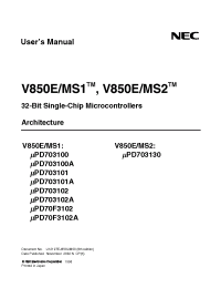 Datasheet UPD703100 manufacturer NEC