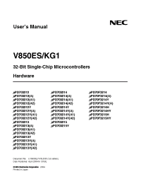 Datasheet UPD703212GCA1-xxx-8EU manufacturer NEC