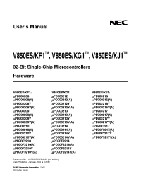 Datasheet UPD703216GJA-xxx-UEN manufacturer NEC