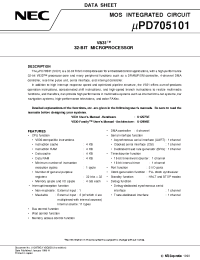 Datasheet UPD705101GM-100-8ED manufacturer NEC