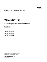Datasheet UPD70F3703 manufacturer NEC