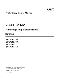 Datasheet UPD70F3710 manufacturer NEC