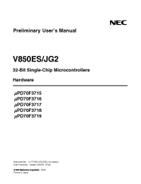 Datasheet UPD70F3718 manufacturer NEC