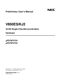Datasheet UPD70F3733 manufacturer NEC